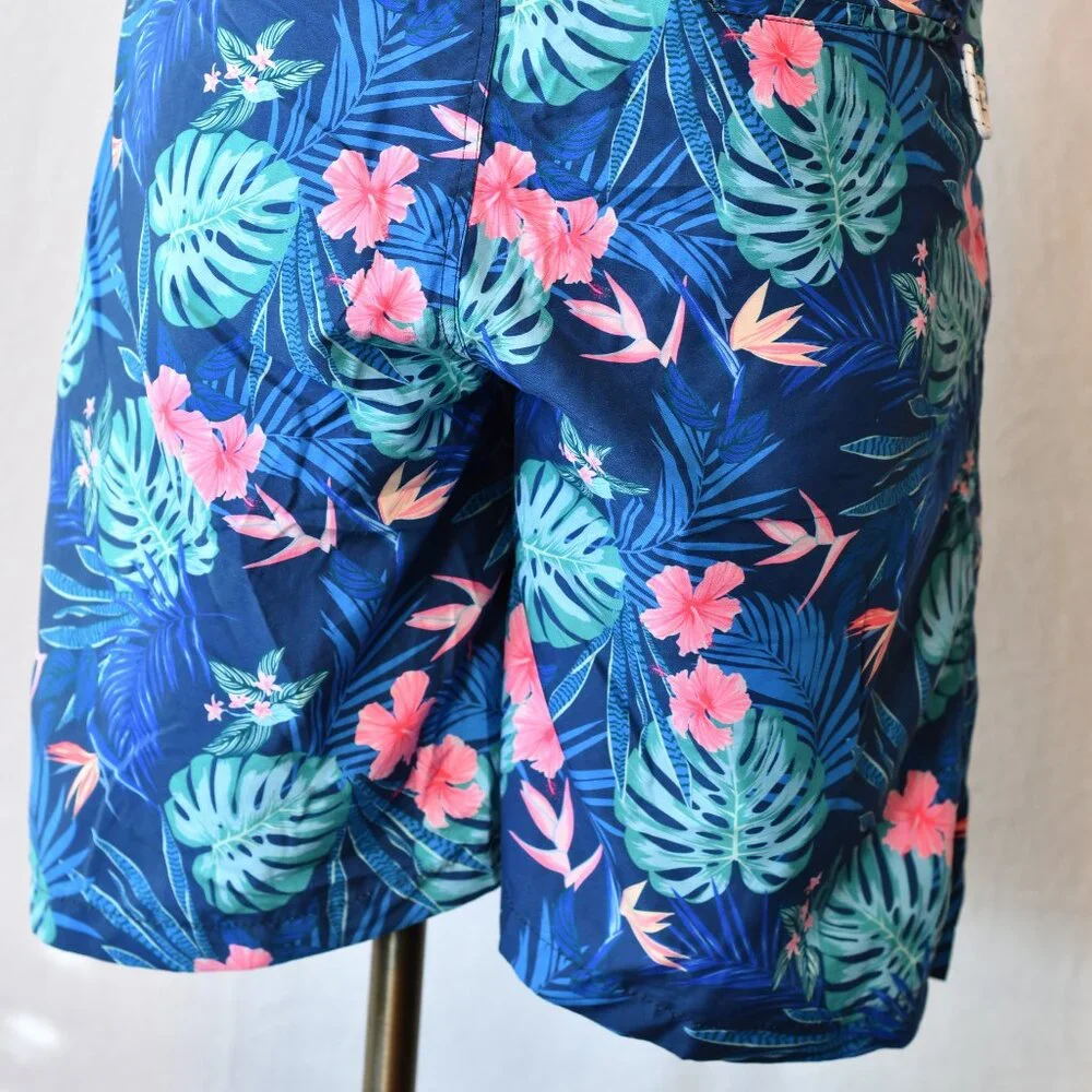 Snapper Rock Dark Tropical Swim Trunks - Size XL